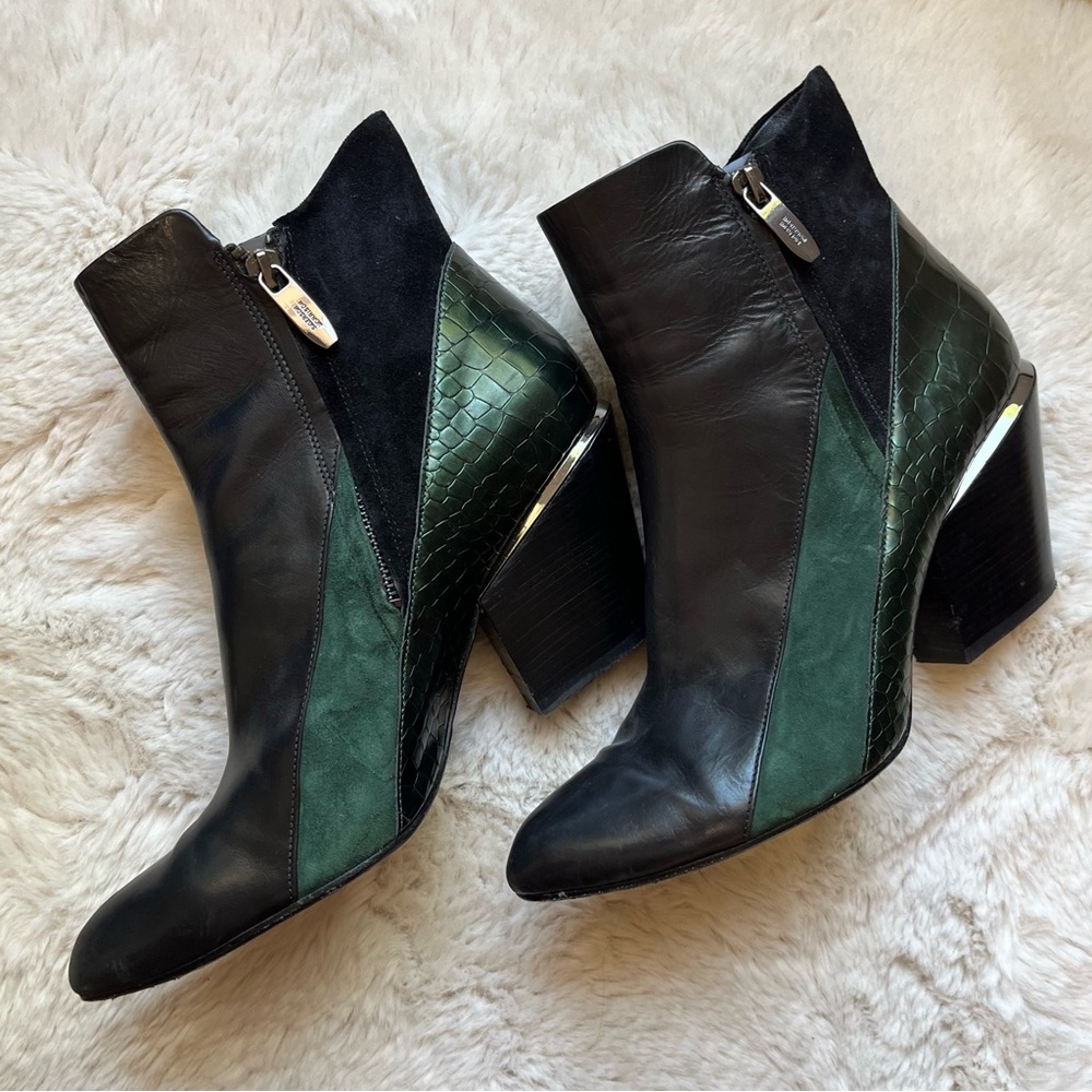 Sigerson Morrison Leila Mixed Combo Ankle Bootie Size 9.5 B - Picture 3 of 13